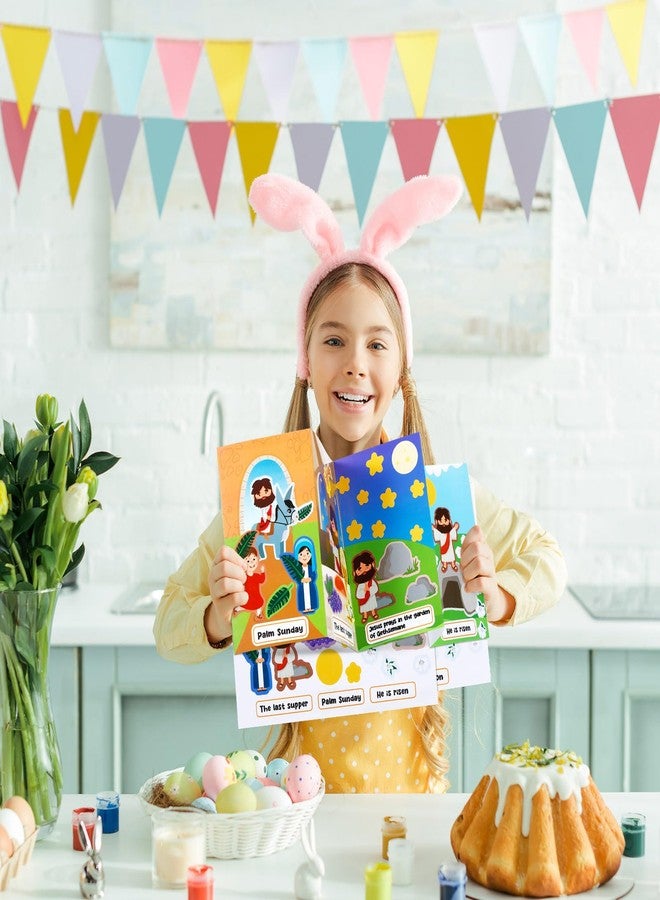 مجموعة سينلود المكونة من 24 مجموعة من الحرف اليدوية الدينية لعيد الفصح، ومجموعات مشاهد أسبوع الآلام، وملصقات قيامة المسيح، وملصق الصليب، وحرف يدوية لأحد الشعانين، ومستلزمات حفلات المشاريع اليدوية. - Image 4